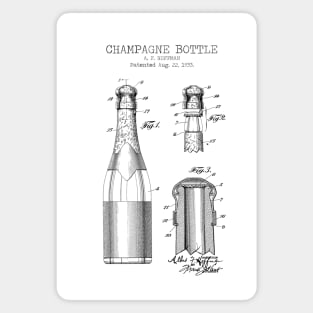 Champagne bottle patent Magnet